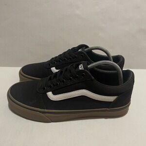 Vans Size 9 Ward Sneaker Men's Black Gum Lace Up Skateboard Shoes Skate
